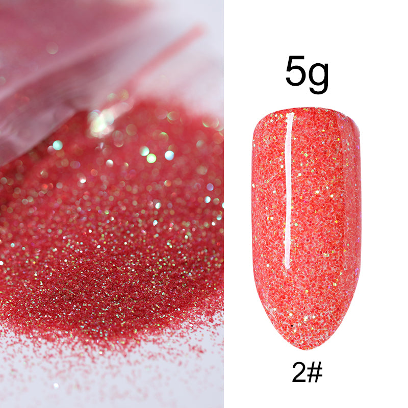 5g/Bag Glitter Nail Powder for DIY Nail Art Decoration Purple Blue Silver Nail Pigment Dust Tips Shining Shimmer Manicure