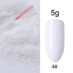 5g/Bag Glitter Nail Powder for DIY Nail Art Decoration Purple Blue Silver Nail Pigment Dust Tips Shining Shimmer Manicure