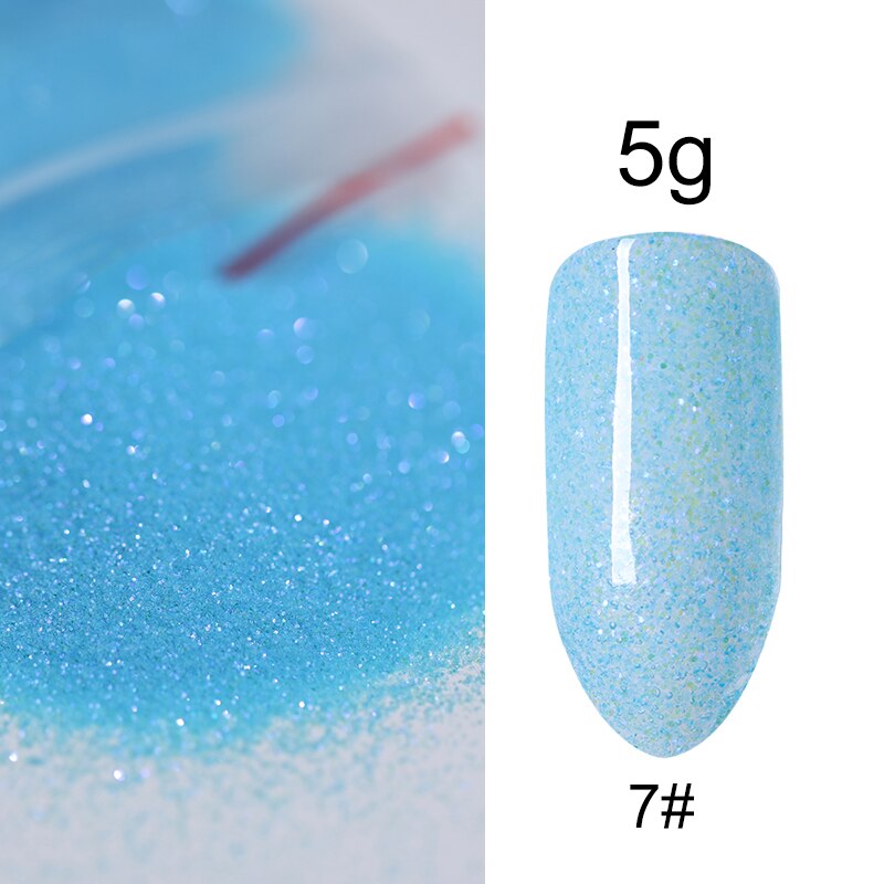 5g/Bag Glitter Nail Powder for DIY Nail Art Decoration Purple Blue Silver Nail Pigment Dust Tips Shining Shimmer Manicure