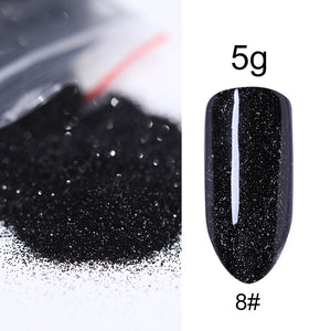 5g/Bag Glitter Nail Powder for DIY Nail Art Decoration Purple Blue Silver Nail Pigment Dust Tips Shining Shimmer Manicure