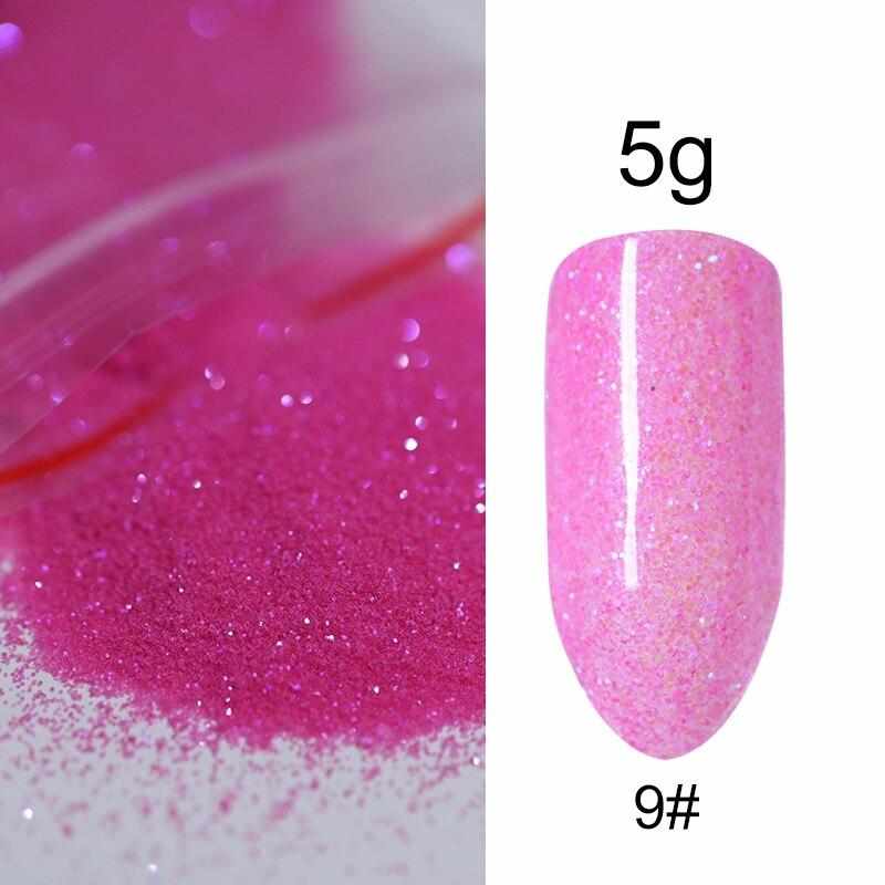 5g/Bag Glitter Nail Powder for DIY Nail Art Decoration Purple Blue Silver Nail Pigment Dust Tips Shining Shimmer Manicure