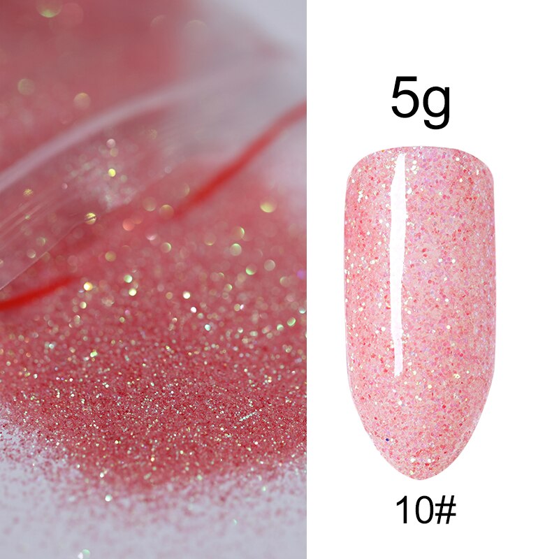 5g/Bag Glitter Nail Powder for DIY Nail Art Decoration Purple Blue Silver Nail Pigment Dust Tips Shining Shimmer Manicure