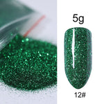 5g/Bag Glitter Nail Powder for DIY Nail Art Decoration Purple Blue Silver Nail Pigment Dust Tips Shining Shimmer Manicure