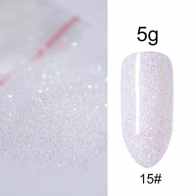 5g/Bag Glitter Nail Powder for DIY Nail Art Decoration Purple Blue Silver Nail Pigment Dust Tips Shining Shimmer Manicure