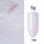 5g/Bag Glitter Nail Powder for DIY Nail Art Decoration Purple Blue Silver Nail Pigment Dust Tips Shining Shimmer Manicure