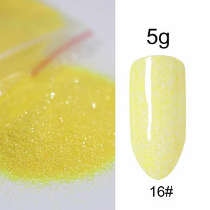 5g/Bag Glitter Nail Powder for DIY Nail Art Decoration Purple Blue Silver Nail Pigment Dust Tips Shining Shimmer Manicure