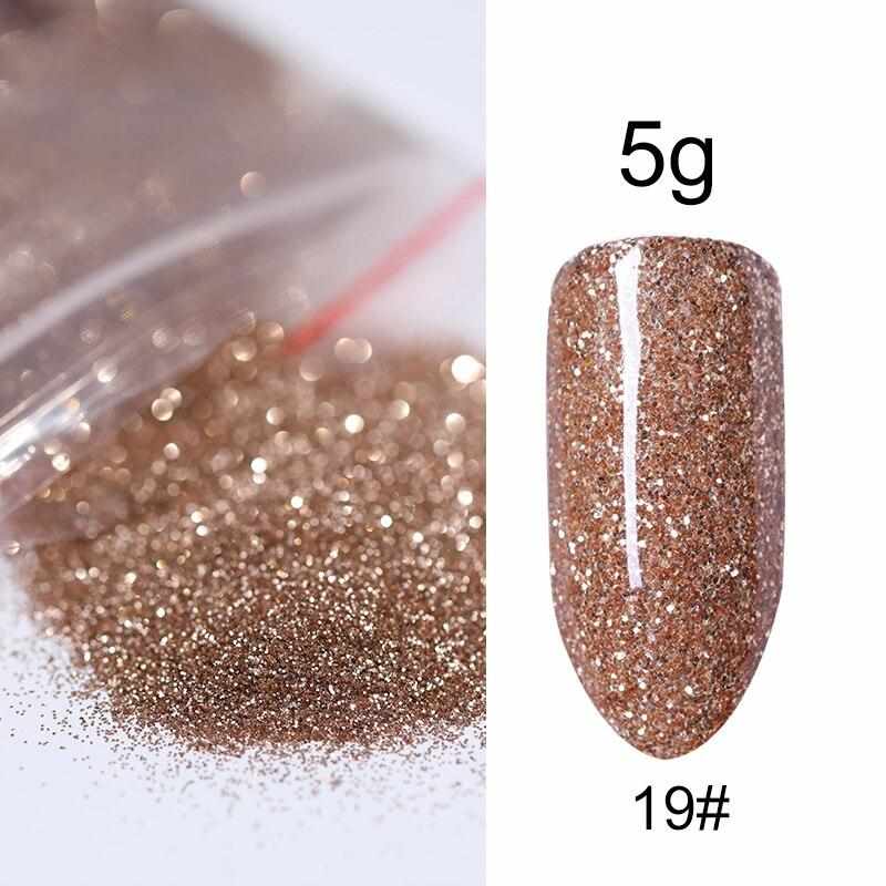 5g/Bag Glitter Nail Powder for DIY Nail Art Decoration Purple Blue Silver Nail Pigment Dust Tips Shining Shimmer Manicure