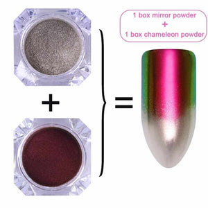 1 Box  Pearl Nail Glitter Powder Mirror Matte Effect Glitter Laser Dust Manicure Shimmer Pigment Nail Decoration