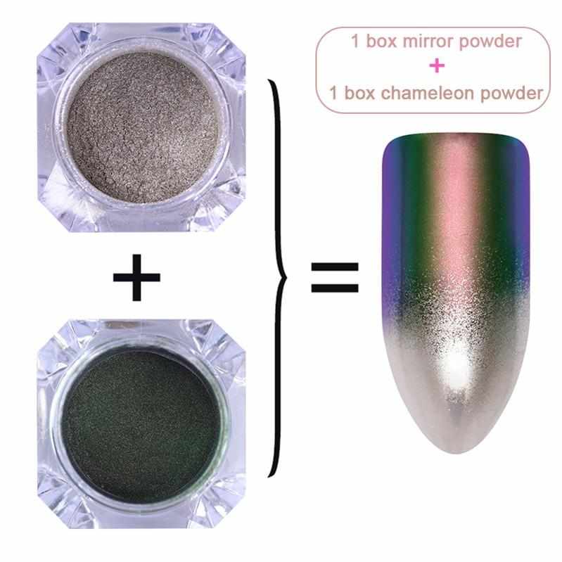 1 Box  Pearl Nail Glitter Powder Mirror Matte Effect Glitter Laser Dust Manicure Shimmer Pigment Nail Decoration