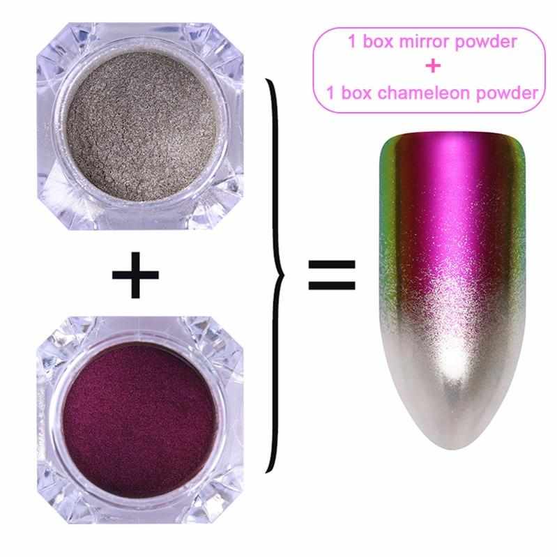 1 Box  Pearl Nail Glitter Powder Mirror Matte Effect Glitter Laser Dust Manicure Shimmer Pigment Nail Decoration