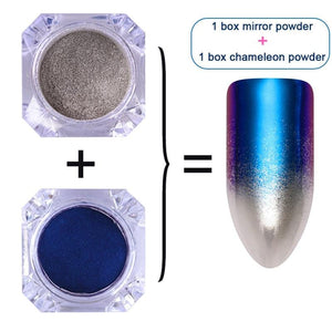 1 Box  Pearl Nail Glitter Powder Mirror Matte Effect Glitter Laser Dust Manicure Shimmer Pigment Nail Decoration