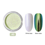 0.2g/Box Chameleon Mirror Laser Nail Glitter Powders Auroras Effect Nail Art Chrome Pigment Dust DIY Design Decoration