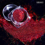 1g Glitter for Nails Holographic Dip Powder Mirror Polishing Chrome Pigments Nail Art Decorations Laser Dazzling Dust