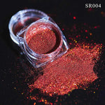 1g Glitter for Nails Holographic Dip Powder Mirror Polishing Chrome Pigments Nail Art Decorations Laser Dazzling Dust