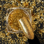 1g Glitter for Nails Holographic Dip Powder Mirror Polishing Chrome Pigments Nail Art Decorations Laser Dazzling Dust