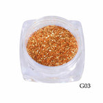 1g Nail Art Glitter Sequins 3D Gold Silver Hexagon Sequins Sparkly Flakies Rhinestone Sandy Powder Dust For Manicure JIS01-04