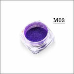 1g Mermaid Pigment Powder on nails White/Silver/Gold Super Shimmer Magic Nail Glitter Laser Manicure Decorations CHM05/09/10