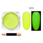 1g Fluorescent Luminous Nail Art Sequins Heart Shape Ultra-thin Luminous Nail Glitter Flakes Glow in the Dark