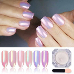 1 Box Mirror Glitter Nail Powder Chrome Pigment Holographic Shining Powder Shimmer Nail Glitter DIY Nail Art Decorations