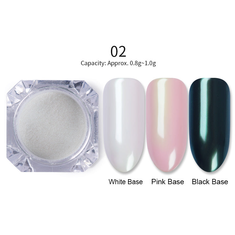 1 Box Mirror Glitter Nail Powder Chrome Pigment Holographic Shining Powder Shimmer Nail Glitter DIY Nail Art Decorations