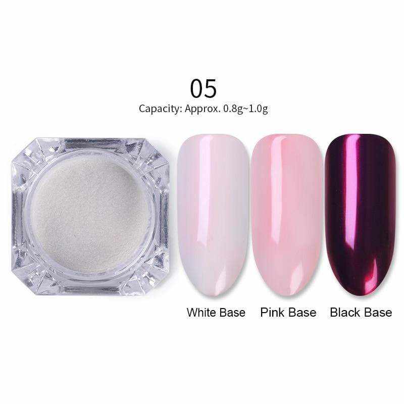 1 Box Mirror Glitter Nail Powder Chrome Pigment Holographic Shining Powder Shimmer Nail Glitter DIY Nail Art Decorations