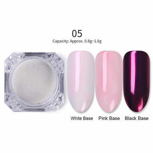 1 Box Mirror Glitter Nail Powder Chrome Pigment Holographic Shining Powder Shimmer Nail Glitter DIY Nail Art Decorations