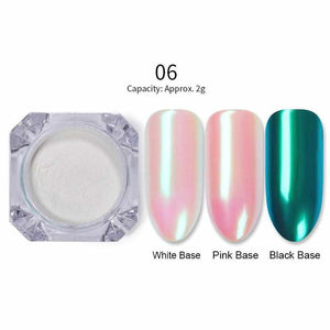 1 Box Mirror Glitter Nail Powder Chrome Pigment Holographic Shining Powder Shimmer Nail Glitter DIY Nail Art Decorations