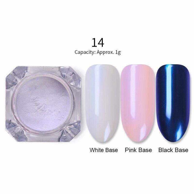 1 Box Mirror Glitter Nail Powder Chrome Pigment Holographic Shining Powder Shimmer Nail Glitter DIY Nail Art Decorations