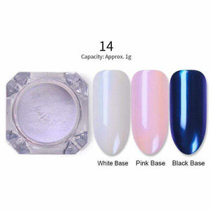 1 Box Mirror Glitter Nail Powder Chrome Pigment Holographic Shining Powder Shimmer Nail Glitter DIY Nail Art Decorations