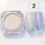 1 Box Pearl Nail Glitter Shiny Mirror Matte Shell White Purple Blue Nail Art Pigment Dust Powder Manicure Nail Decorations