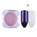 1 Box Pearl Nail Glitter Shiny Mirror Matte Shell White Purple Blue Nail Art Pigment Dust Powder Manicure Nail Decorations