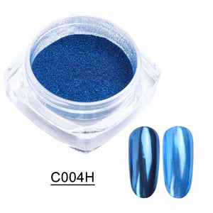 1box Mirror Glitter Powder Nail Art Chrome Pigment Pearl Polishing Rubbing Nail Dust Manicure Decorations Dip Powder LAC/ASX-1