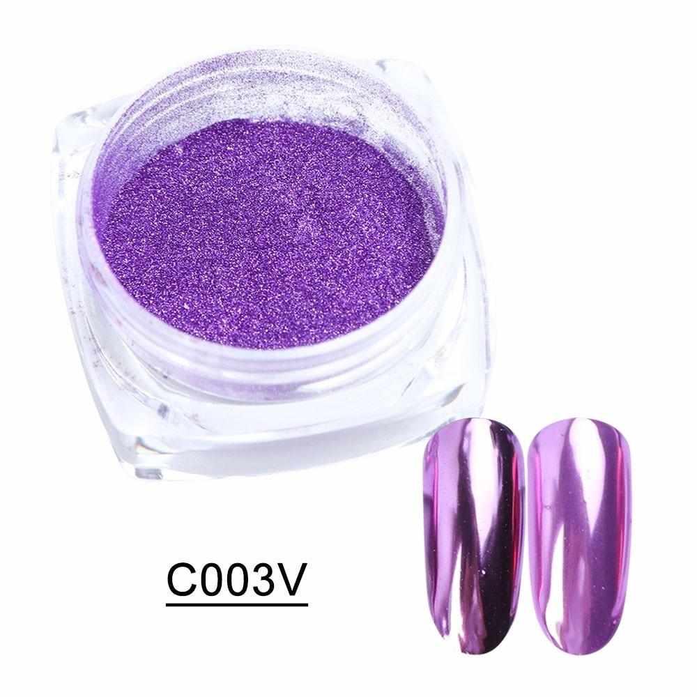 1box Mirror Glitter Powder Nail Art Chrome Pigment Pearl Polishing Rubbing Nail Dust Manicure Decorations Dip Powder LAC/ASX-1