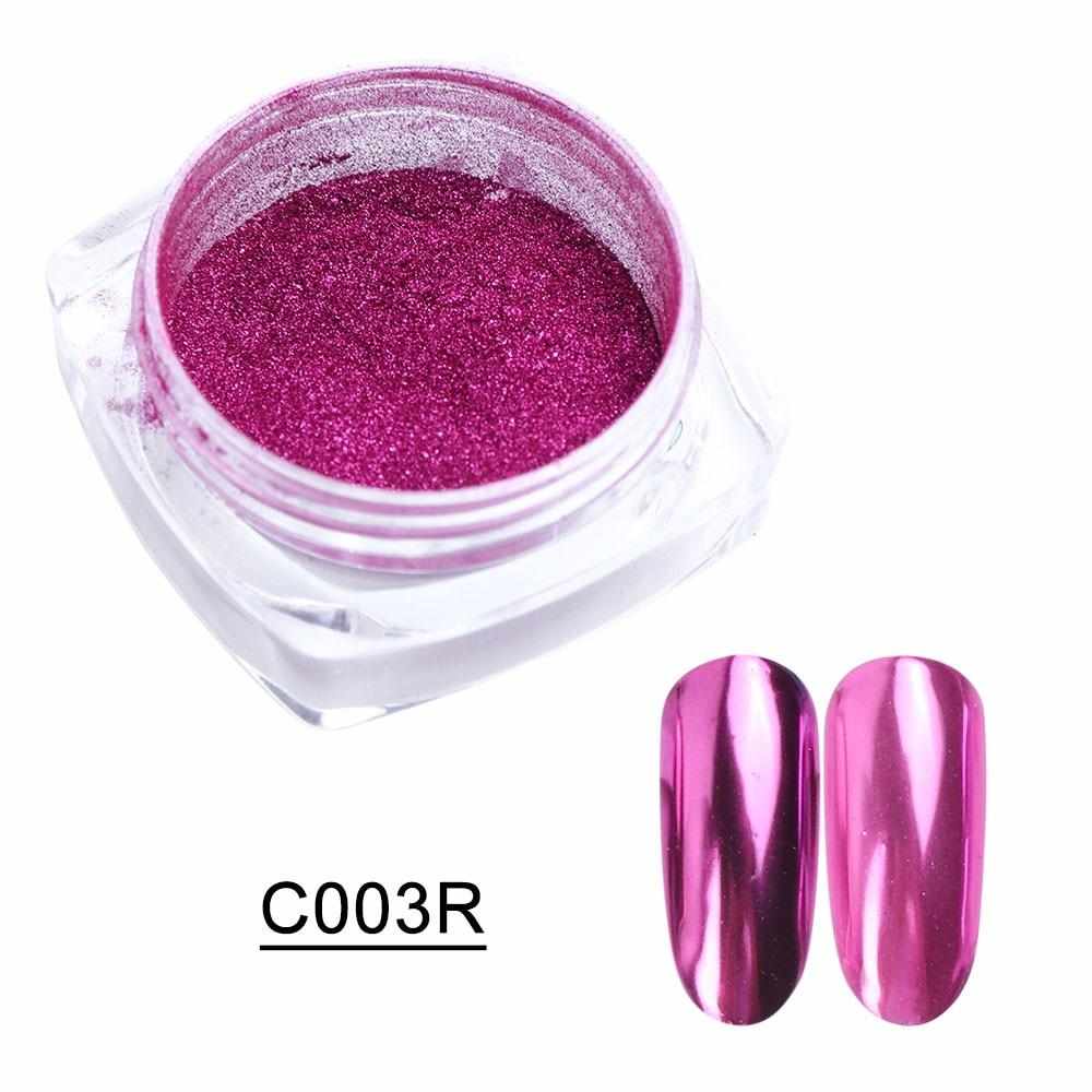 1box Mirror Glitter Powder Nail Art Chrome Pigment Pearl Polishing Rubbing Nail Dust Manicure Decorations Dip Powder LAC/ASX-1