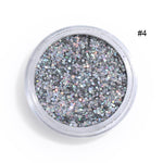 1 Box Holographic Nail Glitter Powder Pigment Chrome Shining Silver Nail Dust for Nail Tips Nail Art Decoration Pigment