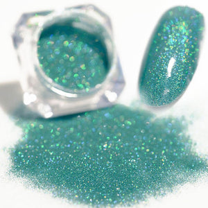 1 Box Holographic Nail Glitter Powder Pigment Chrome Shining Silver Nail Dust for Nail Tips Nail Art Decoration Pigment