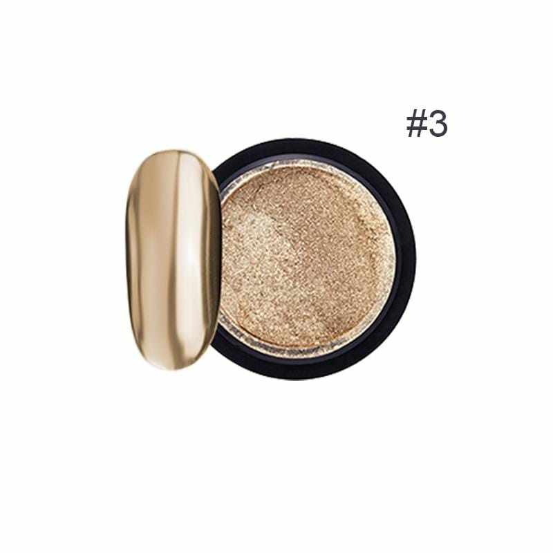 1Box Nail Mirror Glitter Powder Metallic Nail Dust Powder Metal Effect Glitter Gold Silver Nail Art UV Gel Polish Chrome Powder