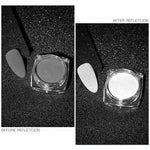 Gray White Magic Color Nail Polish Reflective Powder Super Bright Bundi Powder Glitter Powder Pigment Shiny Dust