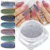 Holographic Laser Glitter Powder Nail Pigment Powder Gradient Mirror Effect Nail Art Chrome Sequins Shining Polish Dust CH1028