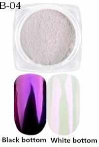 1 box Pearl Shell Chameleon Mirror Nail Powder Glitters DIY Shell Nail Art Chrome Pigment Dust Manicure Decoration