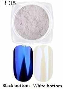 1 box Pearl Shell Chameleon Mirror Nail Powder Glitters DIY Shell Nail Art Chrome Pigment Dust Manicure Decoration