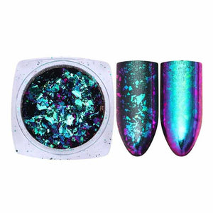 BORN PRETTY Chameleon Irregular Nail Sequins Starry Foils Colorful Glitter 3D Holographic Magic Effect Nail Flakes UV Nail Gel