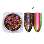 BORN PRETTY Chameleon Irregular Nail Sequins Starry Foils Colorful Glitter 3D Holographic Magic Effect Nail Flakes UV Nail Gel