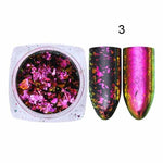 BORN PRETTY Chameleon Irregular Nail Sequins Starry Foils Colorful Glitter 3D Holographic Magic Effect Nail Flakes UV Nail Gel