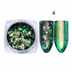 BORN PRETTY Chameleon Irregular Nail Sequins Starry Foils Colorful Glitter 3D Holographic Magic Effect Nail Flakes UV Nail Gel