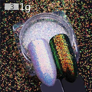 BORN PRETTY Chameleon Irregular Nail Sequins Starry Foils Colorful Glitter 3D Holographic Magic Effect Nail Flakes UV Nail Gel