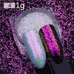 BORN PRETTY Chameleon Irregular Nail Sequins Starry Foils Colorful Glitter 3D Holographic Magic Effect Nail Flakes UV Nail Gel