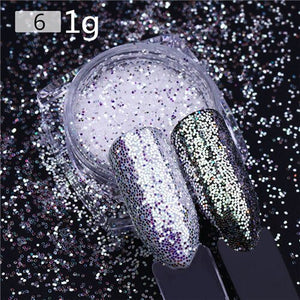 BORN PRETTY Chameleon Irregular Nail Sequins Starry Foils Colorful Glitter 3D Holographic Magic Effect Nail Flakes UV Nail Gel