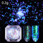 BORN PRETTY Chameleon Irregular Nail Sequins Starry Foils Colorful Glitter 3D Holographic Magic Effect Nail Flakes UV Nail Gel