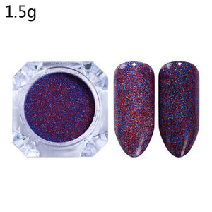 BORN PRETTY Chameleon Irregular Nail Sequins Starry Foils Colorful Glitter 3D Holographic Magic Effect Nail Flakes UV Nail Gel